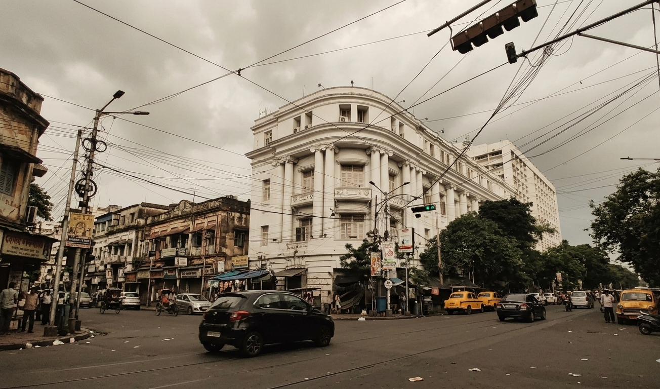 Street view of Kolkata