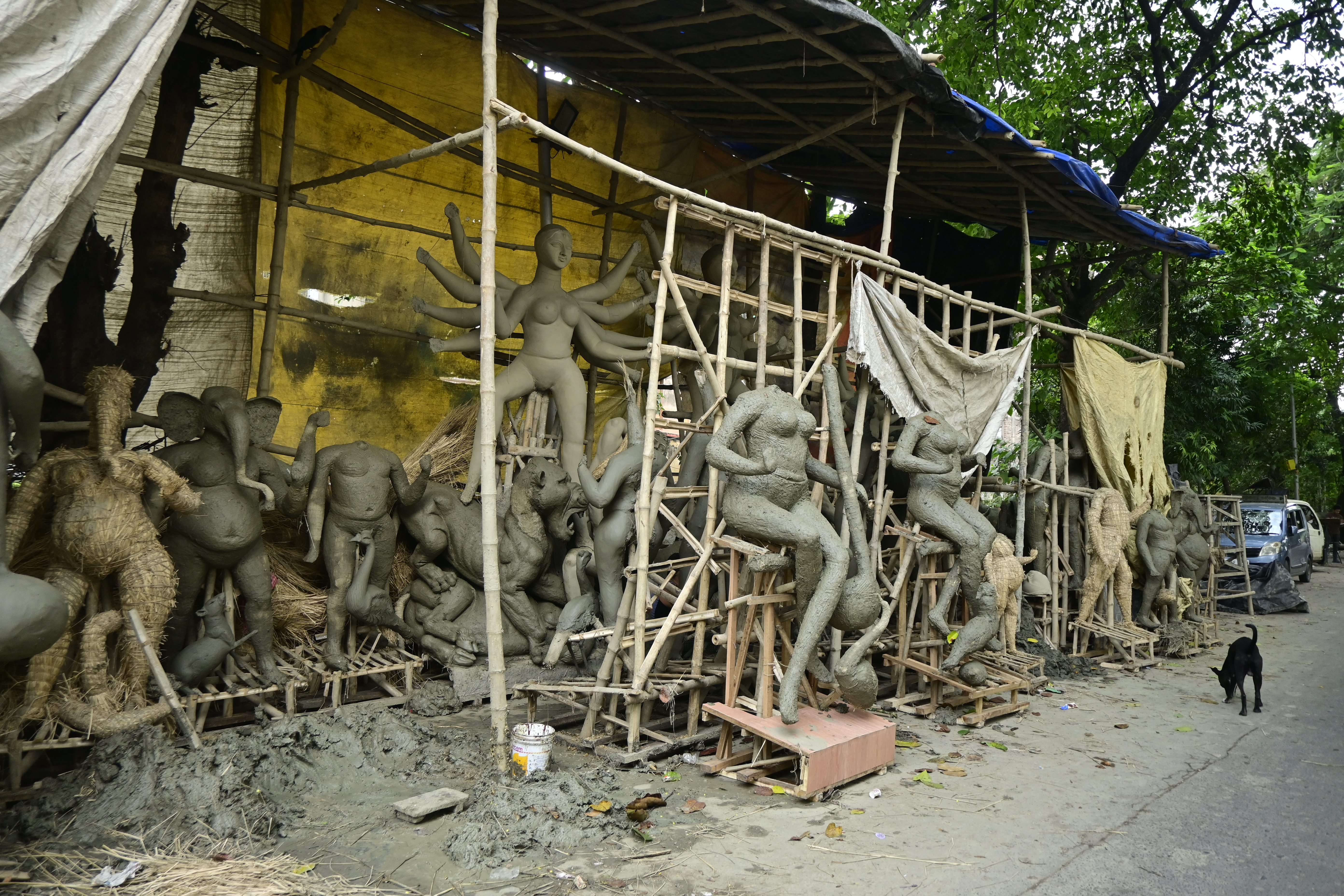 Kumartuli idol making